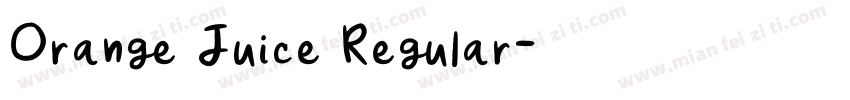 Orange Juice Regular字体转换